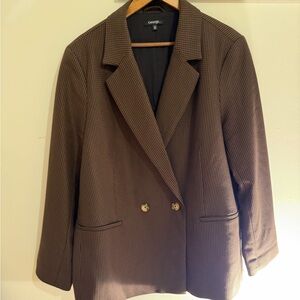 Women Oversized Brown Blazer